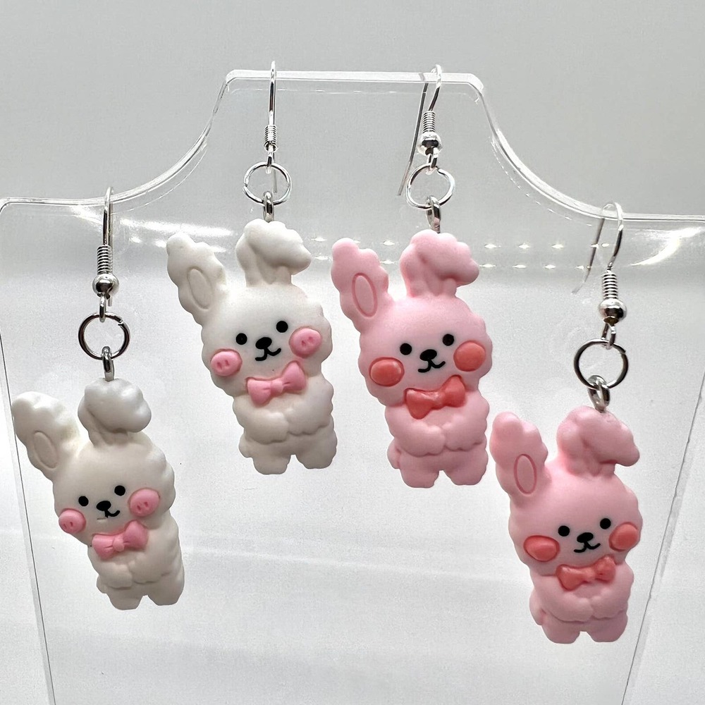 Bunny Earrings - Rabbit Earrings - Easter Earrings - Girl Earrings - DDLG